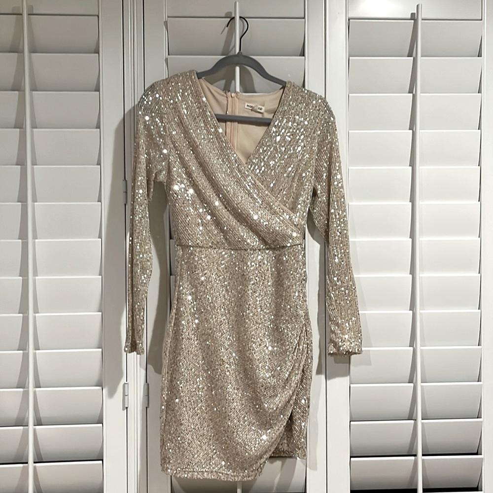 Champagne Sequin Dress